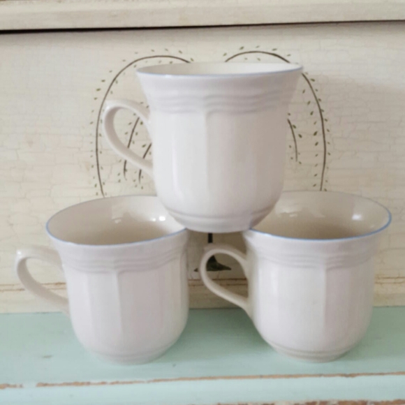 Vintage NEWCOR STONEWARE Mugs Set of 7 - Picture 5 of 8